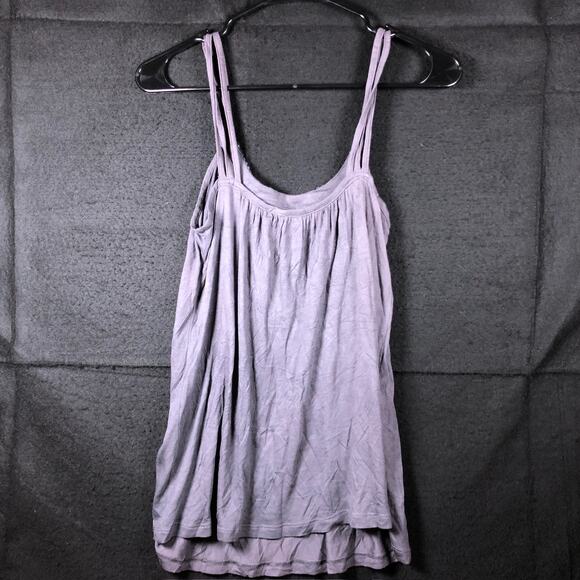Express Womens Blouse Purple Jeweled Sleeveless Flowy Tank Small - Picture 10 of 12